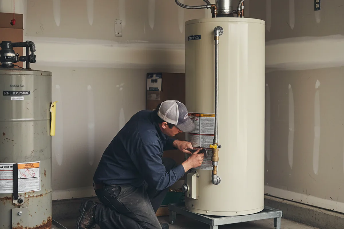 Water heater and shutoff valve replacement in Shannon